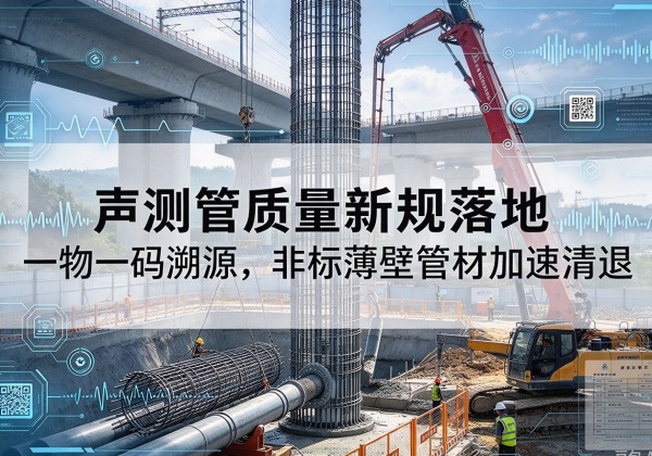 右玉声测管质量新规落地，一物一码溯源，非标薄壁管材加速清退