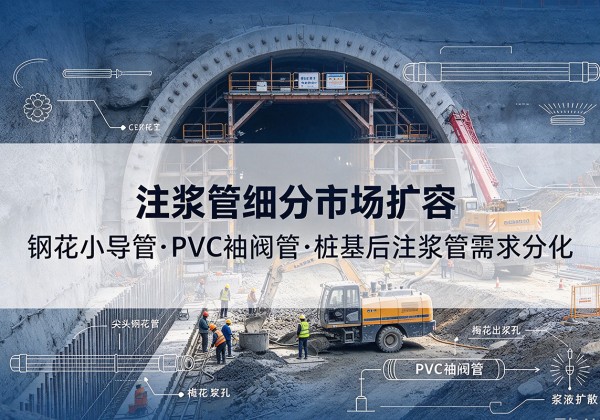 右玉注浆管细分市场扩容，隧道钢花小导管、PVC 袖阀管、桩基后注浆管需求分化